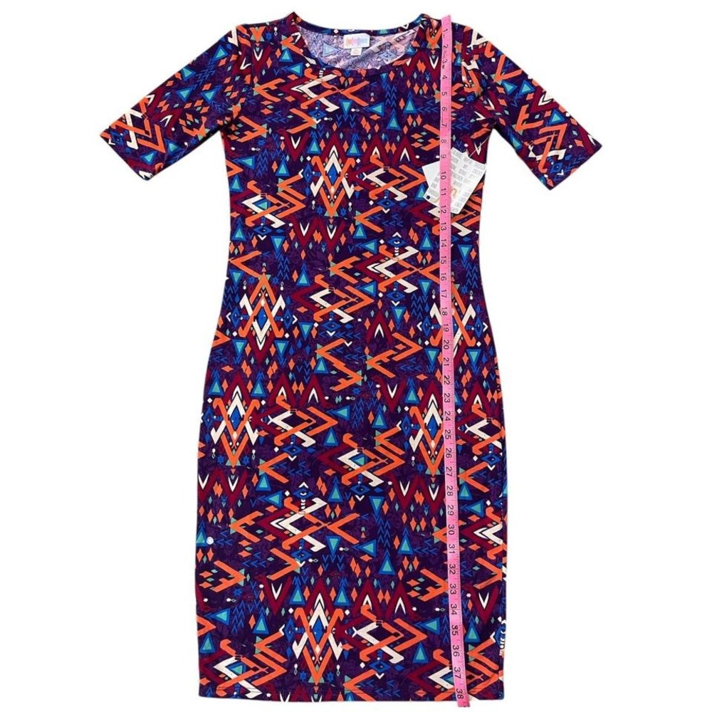 LuLaRoe Stretch Midi Dress NWT Size XS - Picture 3 of 5